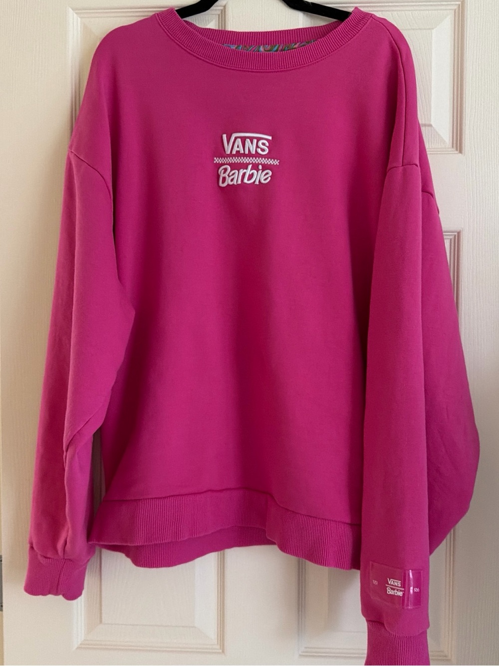 Vans Barbie Crewneck Sweater in Hot Pink